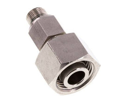 Emerillon droit en acier inoxydable 12L & G1/8'' avec filetage mâle 315 bar FKM Reglable ISO 8434-1