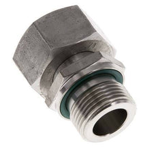 22L et G3/4'' en acier inoxydable pivotant droit avec filetage mâle 160 bar FKM reglable ISO 8434-1