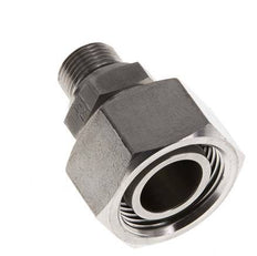 22L et G3/8'' en acier inoxydable pivotant droit avec filetage mâle 160 bar FKM reglable ISO 8434-1