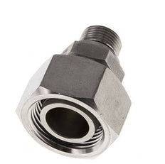 22L et G3/8'' en acier inoxydable pivotant droit avec filetage mâle 160 bar FKM reglable ISO 8434-1