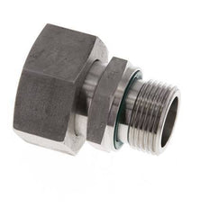 28L & G3/4'' pivotant droit en acier inoxydable avec filetage mâle 160 bar FKM reglable ISO 8434-1