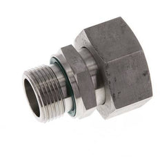 28L & G3/4'' pivotant droit en acier inoxydable avec filetage mâle 160 bar FKM reglable ISO 8434-1