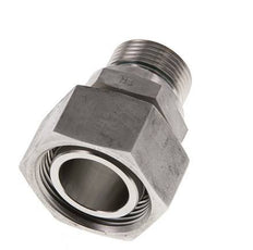 28L & G3/4'' pivotant droit en acier inoxydable avec filetage mâle 160 bar FKM reglable ISO 8434-1