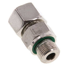 12S & G3/8'' pivotant droit en acier inoxydable avec filetage mâle 630 bar FKM reglable ISO 8434-1