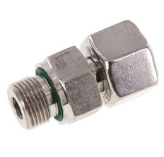 12S & G3/8'' pivotant droit en acier inoxydable avec filetage mâle 630 bar FKM reglable ISO 8434-1