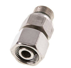 12S & G3/8'' pivotant droit en acier inoxydable avec filetage mâle 630 bar FKM reglable ISO 8434-1