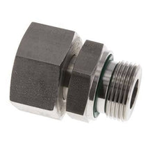 25S & G1'' Emerillon droit en acier inoxydable avec filetage mâle 400 bar FKM Reglable ISO 8434-1