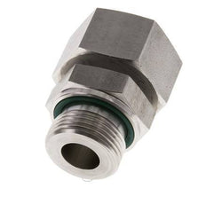 25S & G1'' Emerillon droit en acier inoxydable avec filetage mâle 400 bar FKM Reglable ISO 8434-1