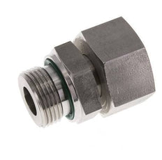 25S & G1'' Emerillon droit en acier inoxydable avec filetage mâle 400 bar FKM Reglable ISO 8434-1