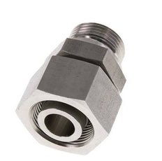 25S & G1'' Emerillon droit en acier inoxydable avec filetage mâle 400 bar FKM Reglable ISO 8434-1