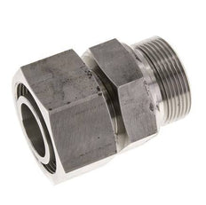 38S & G1-1/2'' Emerillon droit en acier inoxydable avec filetage mâle 315 bar FKM Reglable ISO 8434-1