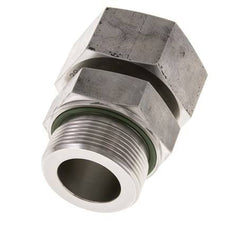 38S & G1-1/2'' Emerillon droit en acier inoxydable avec filetage mâle 315 bar FKM Reglable ISO 8434-1