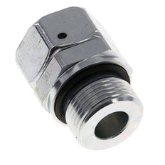 Acier zingue 18L & G3/4'' Pivot droit avec filetage mâle 315 bar Joint torique NBR Cône reglable ISO 8434-1