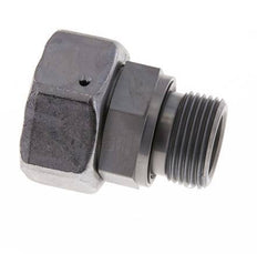 28L & G3/4'' Acier zingue pivotant droit avec filetage mâle 160 bar Joint torique NBR Cône d'etancheite reglable ISO 8434-1