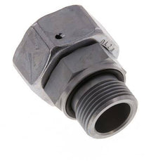 28L & G3/4'' Acier zingue pivotant droit avec filetage mâle 160 bar Joint torique NBR Cône d'etancheite reglable ISO 8434-1