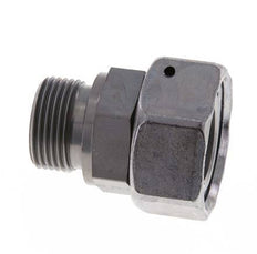 28L & G3/4'' Acier zingue pivotant droit avec filetage mâle 160 bar Joint torique NBR Cône d'etancheite reglable ISO 8434-1