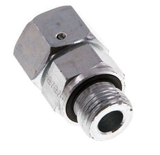 16S & G1/2'' Acier zingue pivotant droit avec filetage mâle 400 bar Joint torique NBR Cône d'etancheite reglable ISO 8434-1