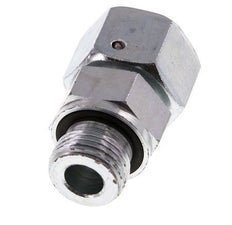 16S & G1/2'' Acier zingue pivotant droit avec filetage mâle 400 bar Joint torique NBR Cône d'etancheite reglable ISO 8434-1