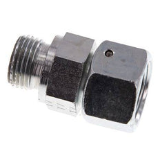 16S & G1/2'' Acier zingue pivotant droit avec filetage mâle 400 bar Joint torique NBR Cône d'etancheite reglable ISO 8434-1