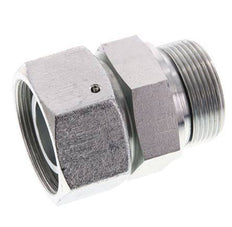 38S & G1-1/2'' Emerillon droit en acier zingue avec filetage mâle 315 bar Joint torique NBR Cône d'etancheite Ajustable ISO 8434-1