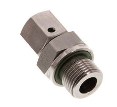 8L et G3/8'' en acier inoxydable pivotant droit avec filetage mâle 315 bar Joint torique FKM Cône reglable ISO 8434-1