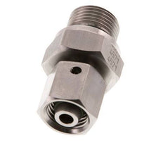 8L et G3/8'' en acier inoxydable pivotant droit avec filetage mâle 315 bar Joint torique FKM Cône reglable ISO 8434-1