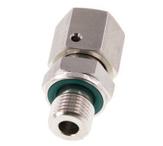 10L & G1/4'' pivotant droit en acier inoxydable avec filetage mâle 315 bar Joint torique FKM Cône reglable ISO 8434-1