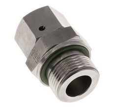 Coupleur droit en acier inoxydable 15L et G3/4'' avec filetage mâle 315 bar Joint torique FKM Cône reglable ISO 8434-1