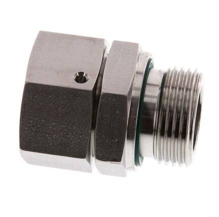28L & G1'' Stainless Steel Straight Swivel with Male Threads 160 bar FKM O-ring Sealing Cone Adjustable ISO 8434-1
