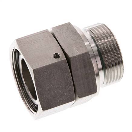 35L & G1-1/4'' en acier inoxydable avec filetage mâle 160 bar FKM O-ring Sealing Cone Adjustable ISO 8434-1