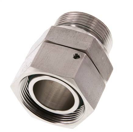 35L & G1-1/4'' en acier inoxydable avec filetage mâle 160 bar FKM O-ring Sealing Cone Adjustable ISO 8434-1