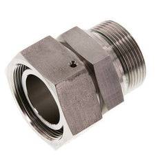 42L & G1-1/2'' pivotant droit en acier inoxydable avec filetage mâle 160 bar Joint torique FKM Cône reglable ISO 8434-1