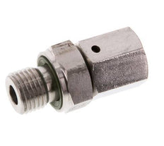 6S & G1/4'' pivotant droit en acier inoxydable avec filetage mâle 630 bar Joint torique FKM Cône reglable ISO 8434-1