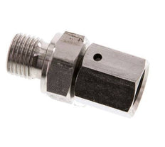 6S & G1/4'' pivotant droit en acier inoxydable avec filetage mâle 630 bar Joint torique FKM Cône reglable ISO 8434-1