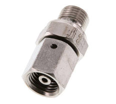 6S & G1/4'' pivotant droit en acier inoxydable avec filetage mâle 630 bar Joint torique FKM Cône reglable ISO 8434-1