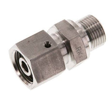 10S & G3/8'' Stainless Steel Straight Swivel with Male Threads 630 bar FKM O-ring Sealing Cone Adjustable ISO 8434-1