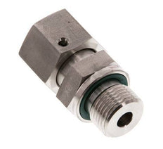 10S & G3/8'' Swivel droit en acier inoxydable avec filetage mâle 630 bar Joint torique FKM Cône reglable ISO 8434-1