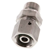 10S & G3/8'' Swivel droit en acier inoxydable avec filetage mâle 630 bar Joint torique FKM Cône reglable ISO 8434-1