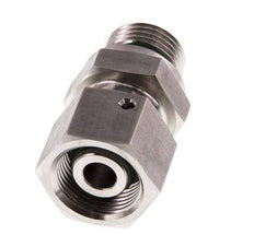 14S & G1/2'' Swivel droit en acier inoxydable avec filetage mâle 630 bar Joint torique FKM Cône reglable ISO 8434-1