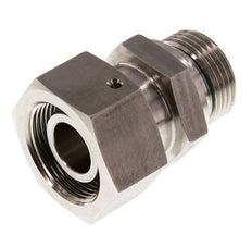 25S & G1'' Swivel droit en acier inoxydable avec filetage mâle 400 bar Joint torique FKM Cône reglable ISO 8434-1