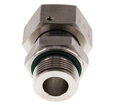 25S & G1'' Swivel droit en acier inoxydable avec filetage mâle 400 bar Joint torique FKM Cône reglable ISO 8434-1