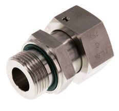 25S & G1'' Swivel droit en acier inoxydable avec filetage mâle 400 bar Joint torique FKM Cône reglable ISO 8434-1