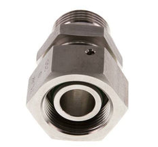 25S & G1'' Swivel droit en acier inoxydable avec filetage mâle 400 bar Joint torique FKM Cône reglable ISO 8434-1