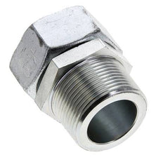 35L & 1-1/4'' NPT Acier zingue pivotant droit avec filetage mâle 160 bar Reglable ISO 8434-1