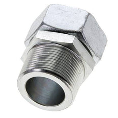 35L & 1-1/4'' NPT Acier zingue pivotant droit avec filetage mâle 160 bar Reglable ISO 8434-1