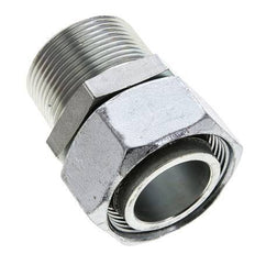 35L & 1-1/4'' NPT Acier zingue pivotant droit avec filetage mâle 160 bar Reglable ISO 8434-1