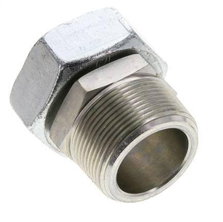 42L & 1-1/2'' NPT Acier zingue pivotant droit avec filetage mâle 160 bar Reglable ISO 8434-1