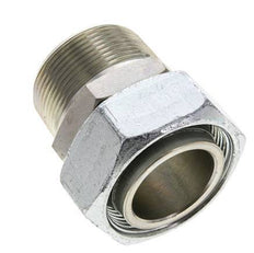 42L & 1-1/2'' NPT Acier zingue pivotant droit avec filetage mâle 160 bar Reglable ISO 8434-1
