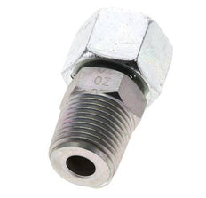 14S & 1/2'' NPT Acier zingue pivotant droit avec filetage mâle 630 bar Reglable ISO 8434-1