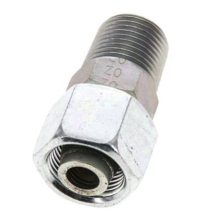 14S & 1/2'' NPT Acier zingue pivotant droit avec filetage mâle 630 bar Reglable ISO 8434-1